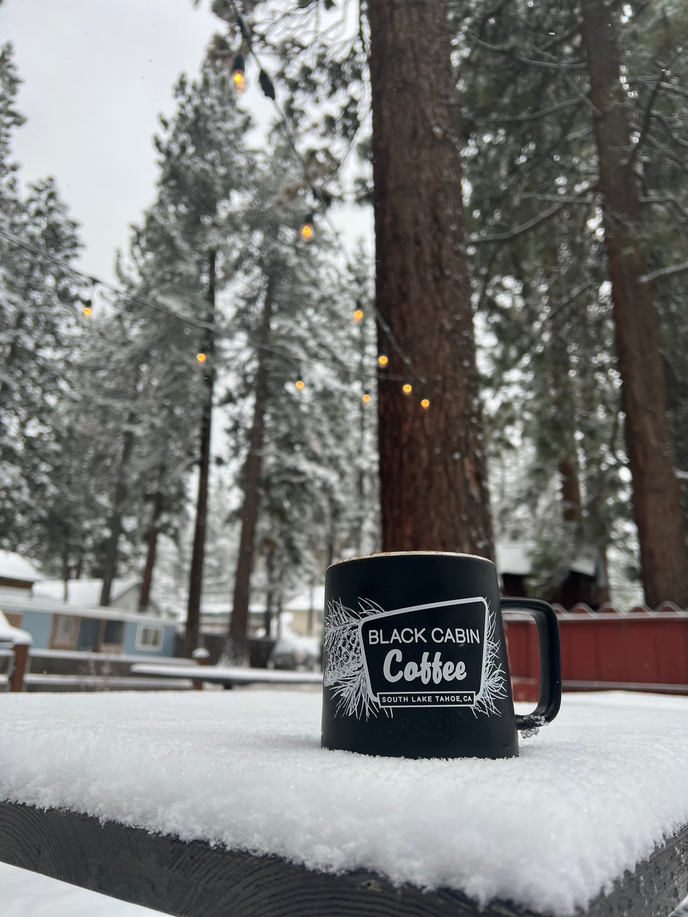 Matte Black Mug w/ Tahoe Heart
